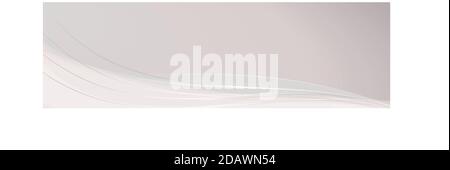 Abstract white panoramic background with lines - Vector illustration Stock Vector