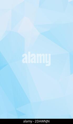 Abstract blue panoramic background made of triangles - Vector illustration Stock Vector