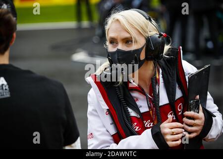 Tuzla near Istanbul, Turkey. 15th November, 2020. BUSCOMBE Ruth, Strategy Engineer of Alfa Romeo Racing ORLEN, portrait during the Formula 1 DHL Turkish Grand Prix 2020, from November 13 to 15, 2020 on the Intercity Istanbul Park, in Tuzla, near Istanbul, Turkey - Photo Florent Gooden / DPPI / LM Credit: Gruppo Editoriale LiveMedia/Alamy Live News Stock Photo