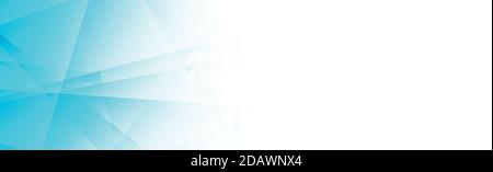 Abstract blue panoramic background made of triangles - Vector illustration Stock Vector
