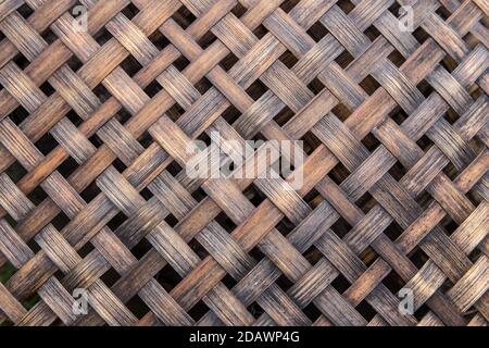 Bamboo basketry weave texture background Stock Photo