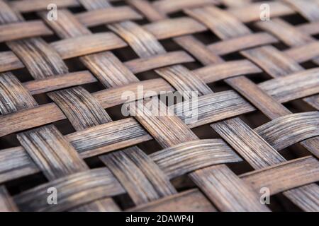 Bamboo basketry weave texture background Stock Photo