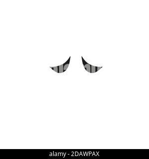 Vector unicorn eyelashes. Closed woman eyes. Vector icon. Cute design Stock Vector