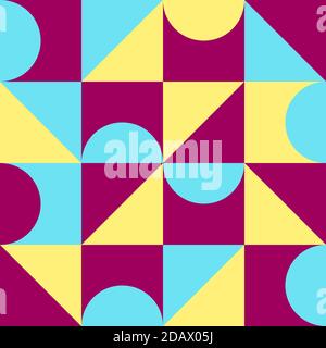 Abstract geometric shape pattern. Bauhaus style. Stock Photo