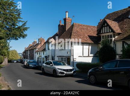 Street view of the village of Egerton, Kent, UK Stock Photo