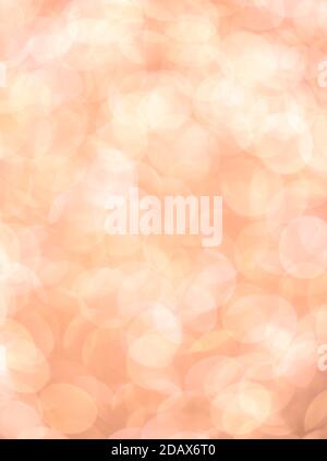 Bright round light bokeh of pale pink color background Stock Photo