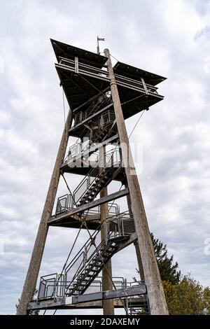 Vertical shot of the Eugen-Keidel Tower of Germany Stock Photo