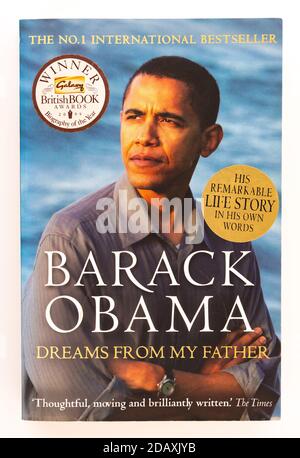 Barack Obama Dreams from my father book Stock Photo