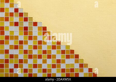 the multi-colored mosaic tiles, walls in the interior Stock Photo