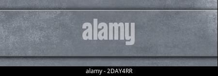 Panoramic texture of realistic gray concrete Stock Vector