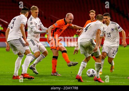 AMSTERDAM, NETHERLANDS - NOVEMBER 15: Davy Klaassen of The Netherlands during the UEFA Nations League match between Netherlands and Bosnia and Herzegovina at Johan Cruijff Arena on november 15, 2020 in Amsterdam, Netherlands (Photo by Marcel ter Bals/Orange Pictures) Stock Photo