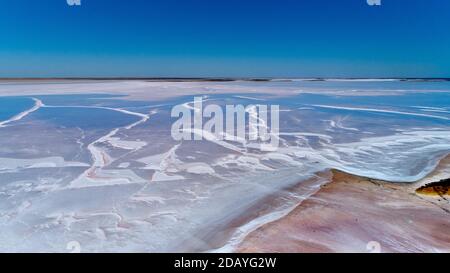 Lake Tyrell north of Sea Lack is a 208 square kilometre salt depression Stock Photo
