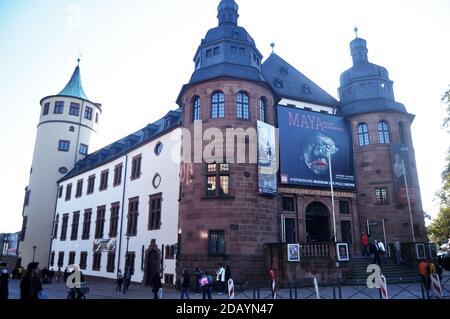 Historical Museum of Palatinate or Historisches Museum der Pfalz for german people and foreign travelers walking travel visit in old town at Speyer on Stock Photo