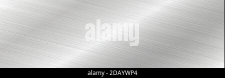 Texture panorama of silver metal with reflection Stock Vector