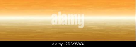 Golden metal panorama texture with reflection Stock Vector