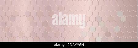 Texture panorama silver metal golden triangles - background Stock Vector