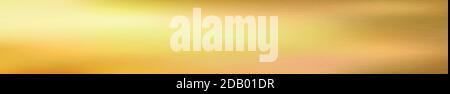 Golden metal panorama texture with reflection Stock Vector