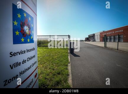 Illustration picture shows the firefighter station at Chievres, Wednesday 24 June 2020. BELGA PHOTO VIRGINIE LEFOUR Stock Photo