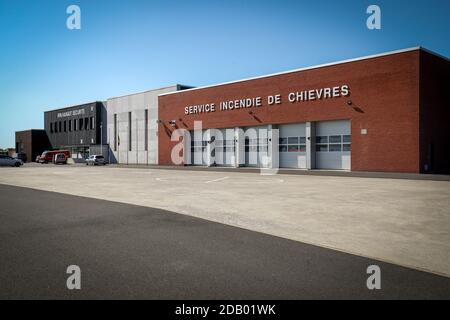 Illustration picture shows the firefighter station at Chievres, Wednesday 24 June 2020. BELGA PHOTO VIRGINIE LEFOUR Stock Photo