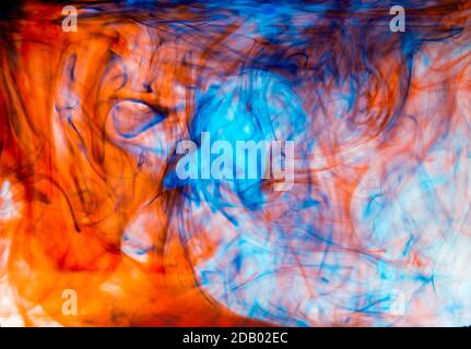 Abstract Ink Color Splash background, pollution concept Stock Photo