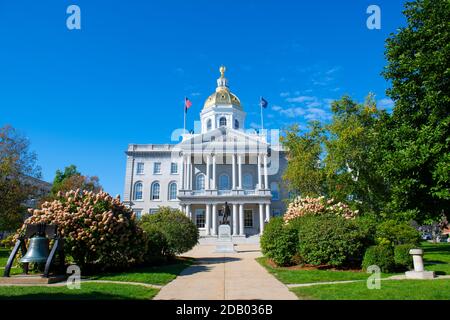 New Hampshire State House, Concord, New Hampshire, USA. New Hampshire State House is the nation's oldest state house, built in 1816 - 1819. Stock Photo