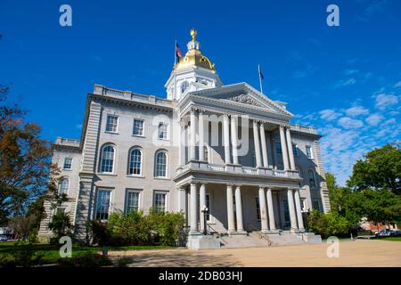 New Hampshire State House, Concord, New Hampshire, USA. New Hampshire State House is the nation's oldest state house, built in 1816 - 1819. Stock Photo