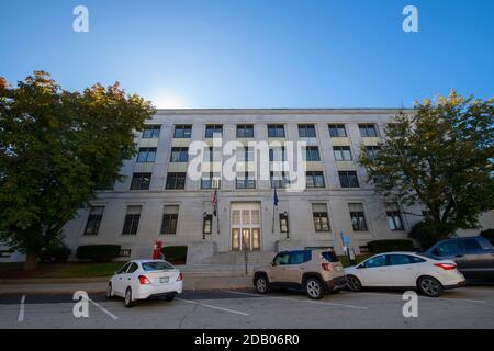 New Hampshire State Office Building and State of New Hampshire Treasury next to State House, Concord, New Hampshire NH, USA. Stock Photo