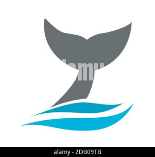 Whale tail icon vector illustration Stock Vector