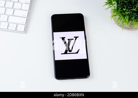 NY, USA - DECEMBER 4, 2019: Louis Vuitton official instagram account on  smartphone screen on paper instagram banner Stock Photo - Alamy