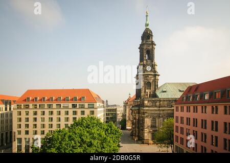 Kreuzkirche in Dresden Stock Photo