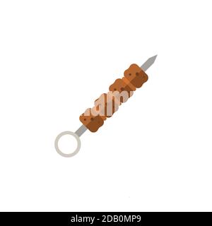 Kebab icon. Simple element from grill and barbecue collection. Creative Kebab icon for web design, templates, infographics and more Stock Vector