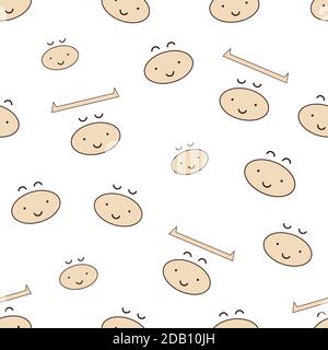 White ox. Symbol of chinese new year 2021. Seamless pattern, endless texture, wallpaper, print for holiday design. Creative modern background with Stock Vector