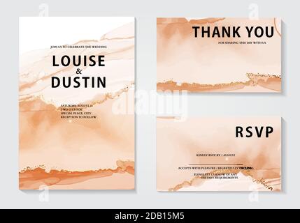 Watercolor Abstract painting, trendy alcohol ink background for wallpapers, posters, cards, invitations, websites. Marble grunge beige painting. weddi Stock Vector