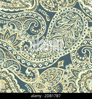 Paisley colorful ornament. Vector illustration Stock Vector