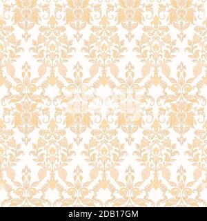 Damask seamless floral pattern. Seamless vector wallpapers Stock Vector