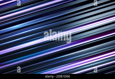 Black and Holographic blue stripped 3d background, great design for any purposes. Modern 3d graphic geometric background. Black and Blue metallic Stock Vector
