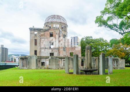 View of the Atomic Bomb Dome, in Hiroshima, Japan Stock Photo