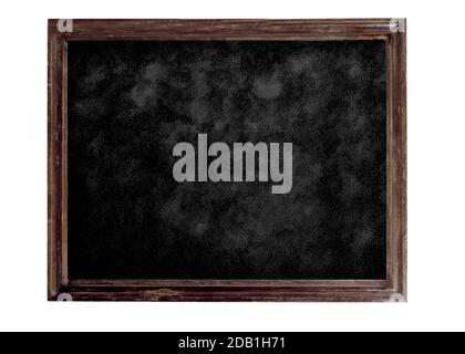 Old brown blank dirty blackboard Stock Photo