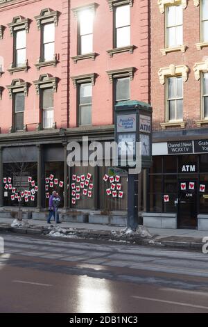 MONTPELIER, VERMONT, USA - FEBRUARY, 20, 2020: City view of the capital city of Vermont at winter Stock Photo