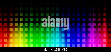 Modern rainbow colored background music or sound file, abstract backdrop Stock Photo