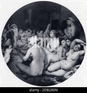 Jean-Auguste-Dominique Ingres. 1780-1867. Le bain turc. 1862. Stock Photo