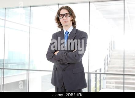 young business man portrait at the office Stock Photo