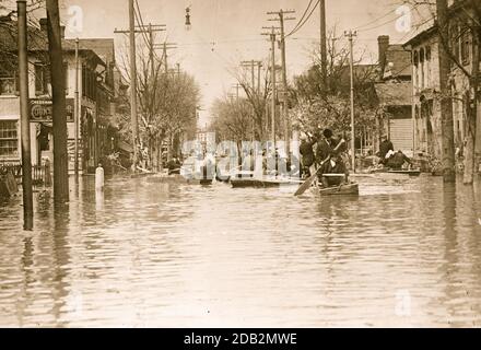 Rescue Work in Dayton, Ohio. Stock Photo