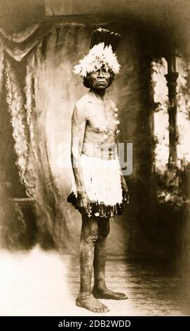 Captain John, Paiute Indian, full-length portrait, standing, facing slightly right]. Stock Photo