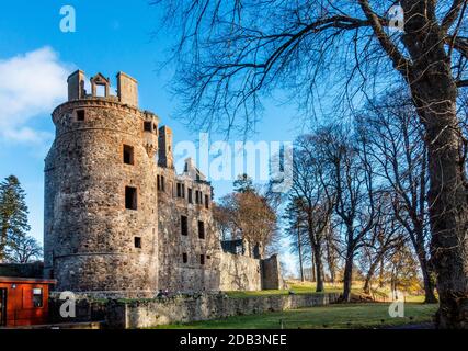 Huntly Castle in the town of Huntly, Aberdeenshire, Scotland, UK Stock Photo