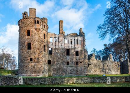 Huntly Castle in the town of Huntly, Aberdeenshire, Scotland, UK Stock Photo