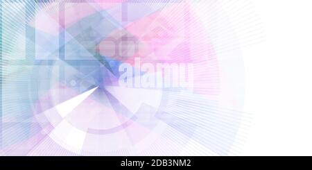 Data Network with Fast Moving Data Packets Stock Photo