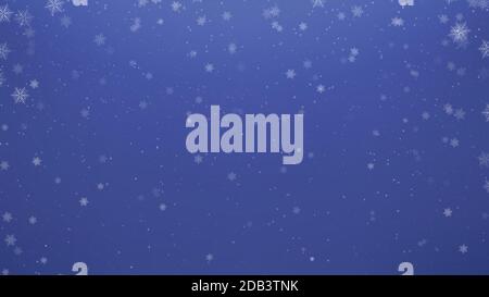 lot of transparent snowflakes on blue background Stock Vector