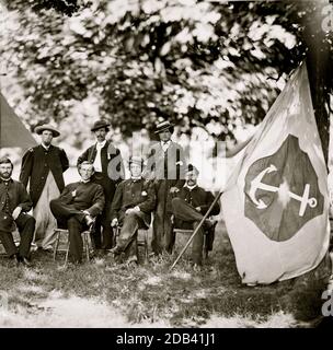 Washington, District of Columbia (vicinity)]. Gen. William F. Bartlett and staff. Stock Photo