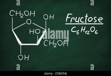 Fructose Model Building Structural model of Fructose on the blackboard Stock Photo - Alamy